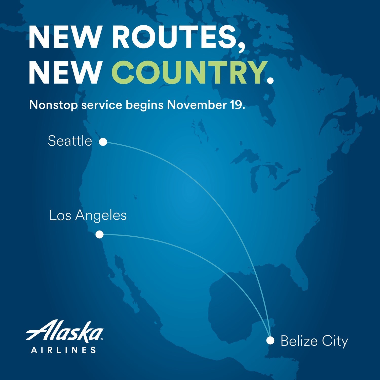 Belize noua destinație a companiei Alaska Airlines