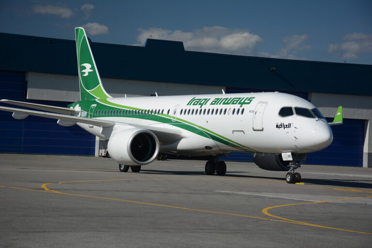 Prima aeronavă Airbus A220 – 300 a companiei Iraqi Airways