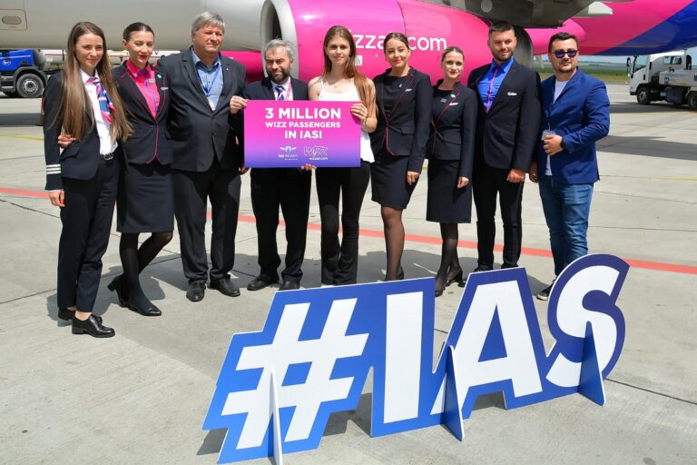 Wizz Air aniversează 3 milioane de pasageri la Iași