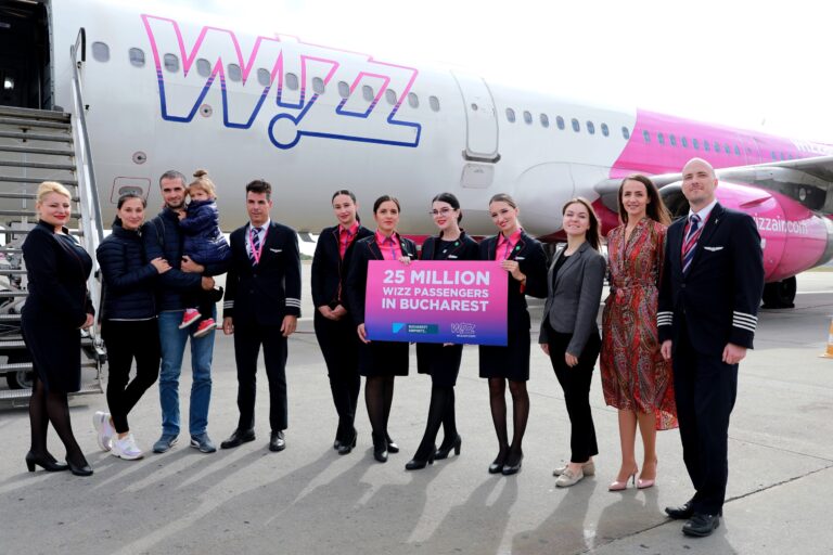 Wizz Air a aniversat pasagerul 25 de milioane pe Aeroportul Internațional Otopeni