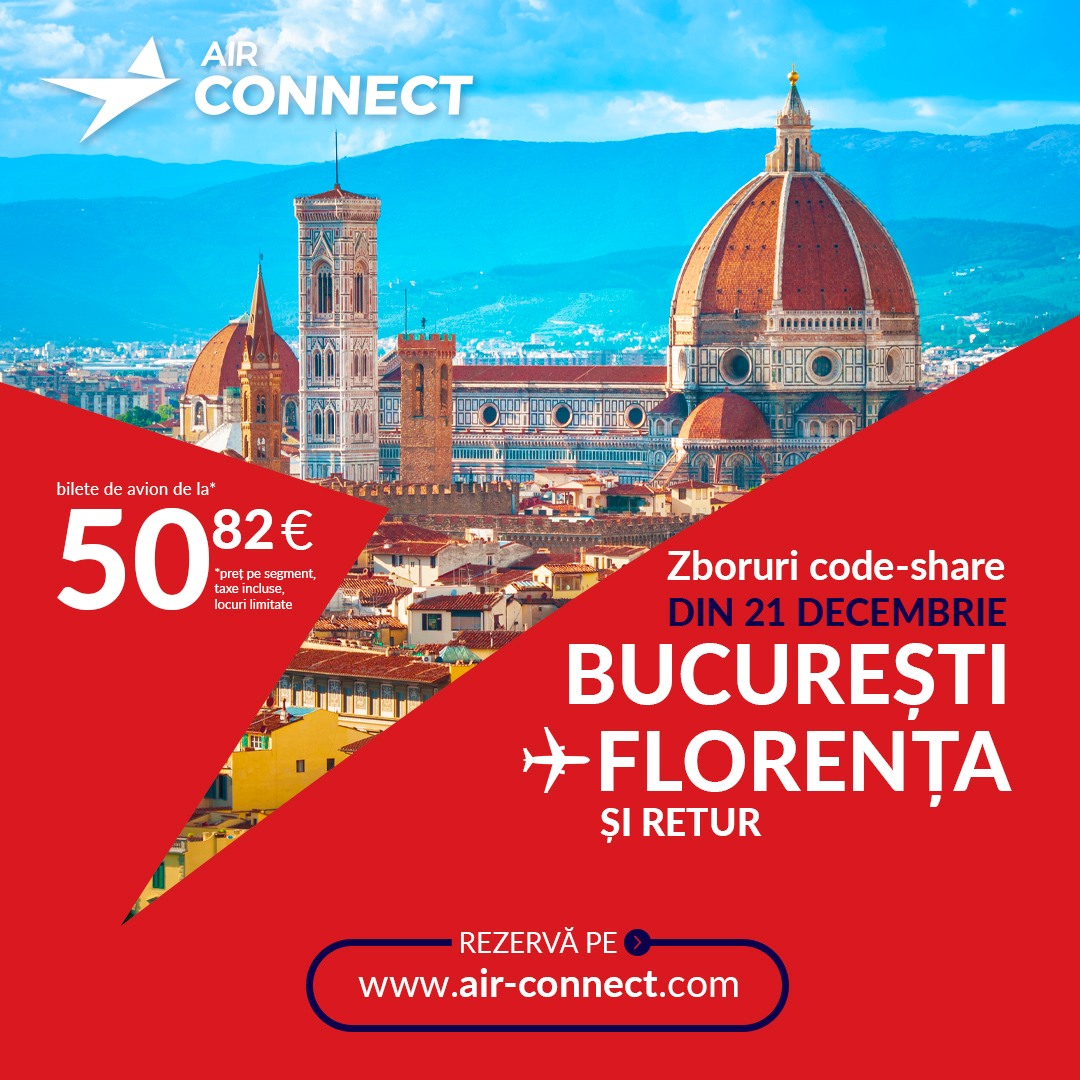 Florența mai aproape de voi cu ajutorul Air Connect