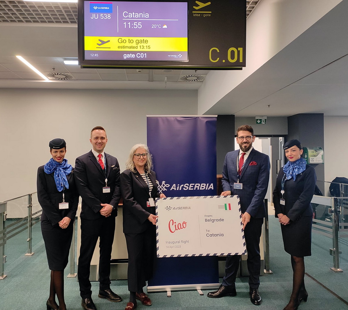 Air Serbia a lansat zborurile directe spre Catania