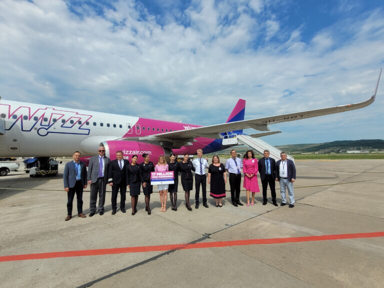 5 iulie 2023 - Wizz Air aniversează 17 milioane de pasageri la Cluj-Napoca