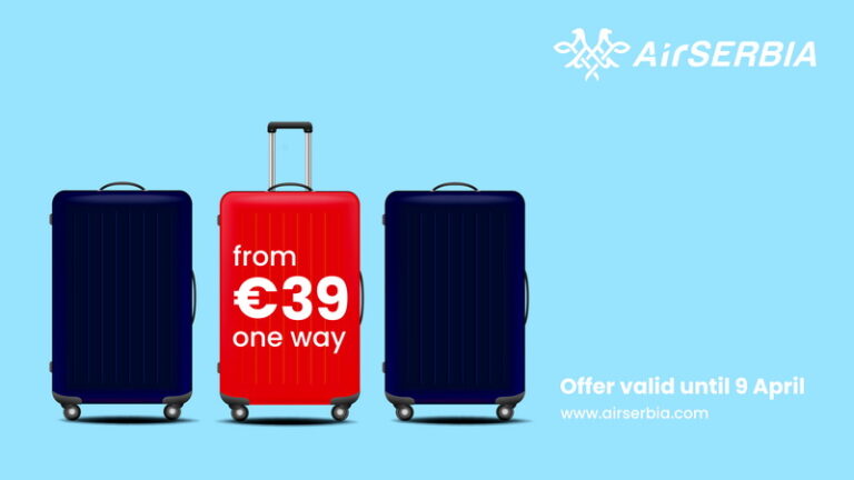 Air Serbia lansează o nouă campanie la început de aprilie 2024 și prezintă analiza activității lunii martie