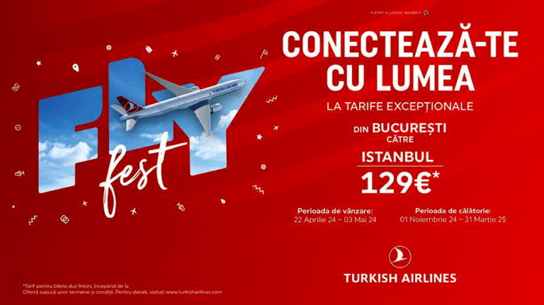 Turkish Airlines: O nouă ediție a Flyfest în România
