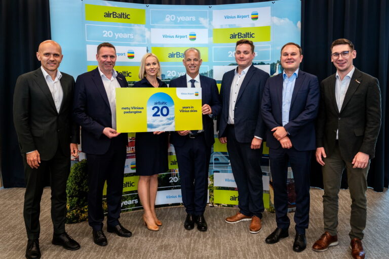 airBaltic a aniversat 20 de ani de la operaționalizarea bazei din Vilnius