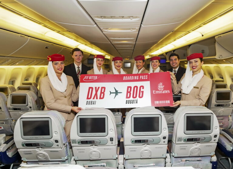 Emirates a început zborurile spre capitala Columbiei