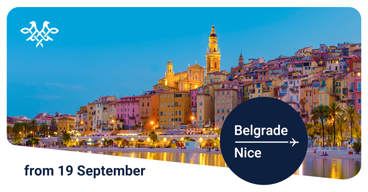 AIR SERBIA TO RESUME NICE SERVICE ON 19 SEPTEMBER