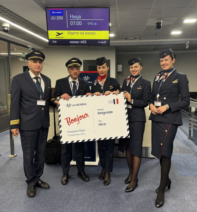 Air Serbia a reluat astăzi zborurile spre Nisa