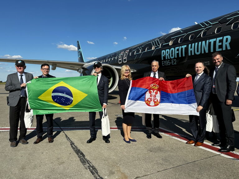 Air Serbia: Embraer prezintă noua aeronavă E195 – E2 la Belgrad