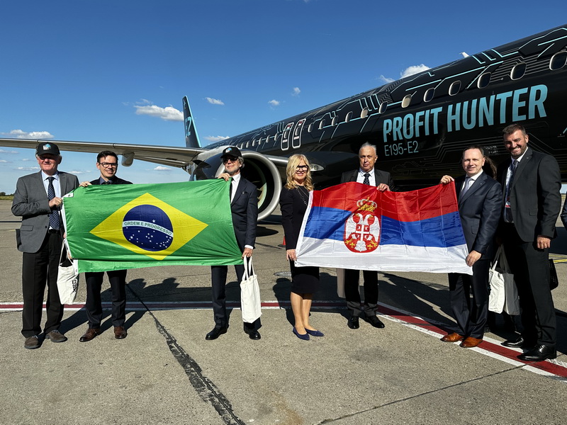 Air Serbia: Embraer prezintă noua aeronavă E195 – E2 la Belgrad