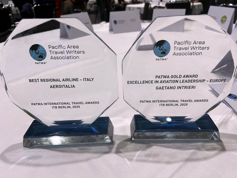 Aeroitalia câștigă 2 premii importante la PATWA International Travel Awards 2025