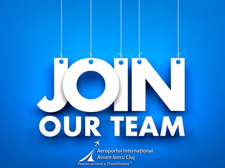 Aeroportul Internațional ,,Avram Iancu” Cluj Napoca te așteaptă în echipa sa