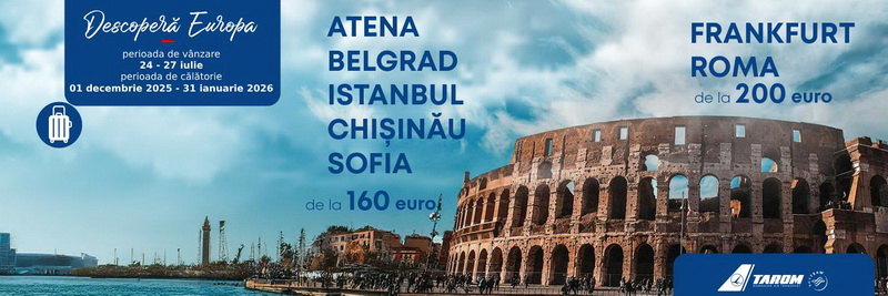 Explorează unele dintre cele mai captivante destinații europene cu Tarom