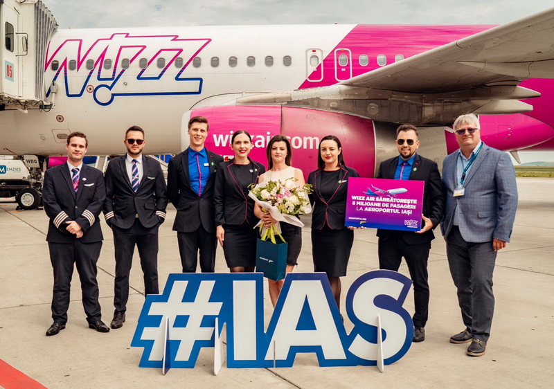 Wizz Air depășește un nou prag important astăzi la Iași