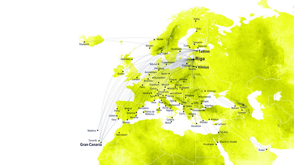 airBaltic își extinde rețeaua de zboruri