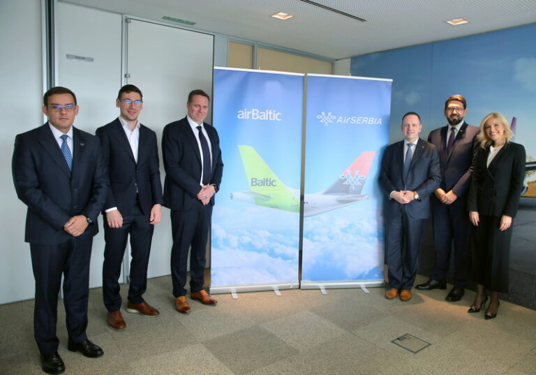 Air Serbia și airBaltic dezvoltă parteneriatul de colaborare