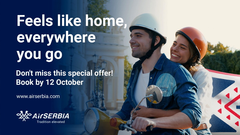 Air Serbia: ,,Oriunde mergi, te simți ca acasă”