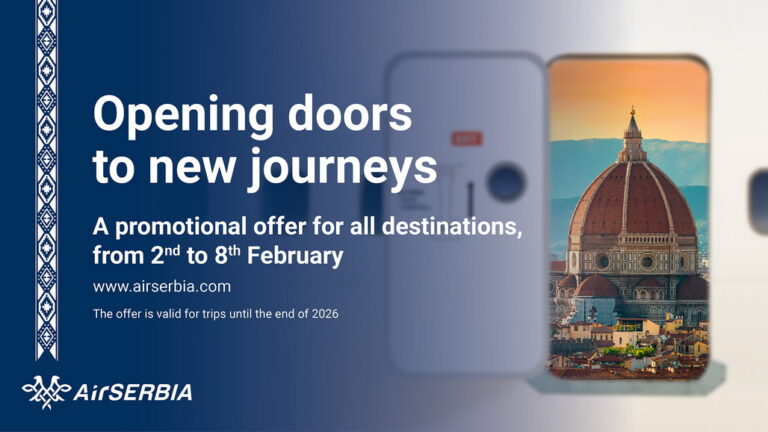 Air Serbia vine cu promoția ,,Deschide ușa către lume”