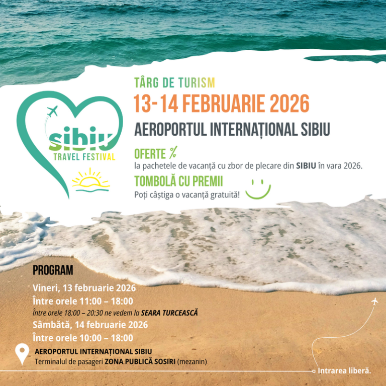 Aeroportul Internațional Sibiu gazda primului târg de turism „Sibiu Travel Festival”