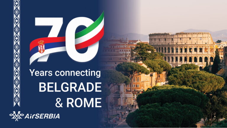 Air Serbia: ,,7 decenii de zboruri spre Italia”