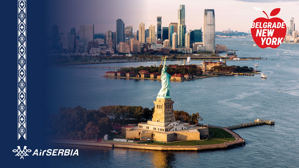 Air Serbia aniversează 10 ani de zboruri directe spre New York