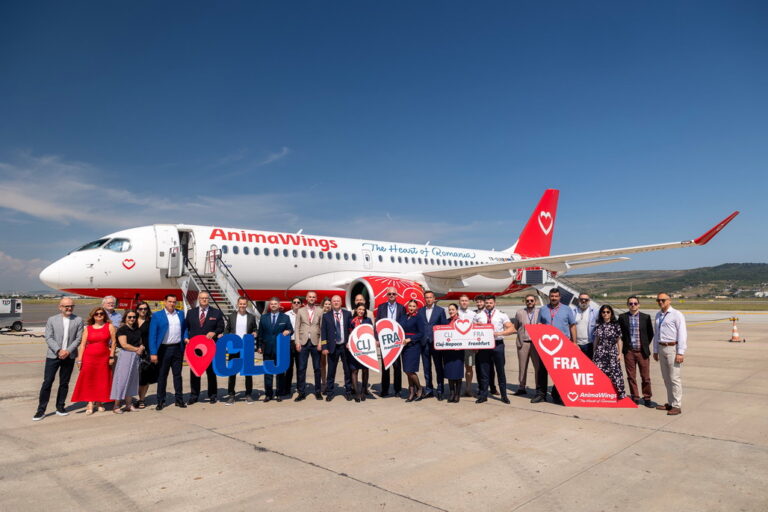 Aeroportul Internațional Cluj: AnimaWings conectează Transilvania cu Viena și Frankfurt