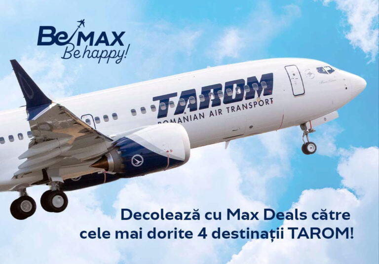 TAROM: ,,Descoperă o experiență MAX în zbor”