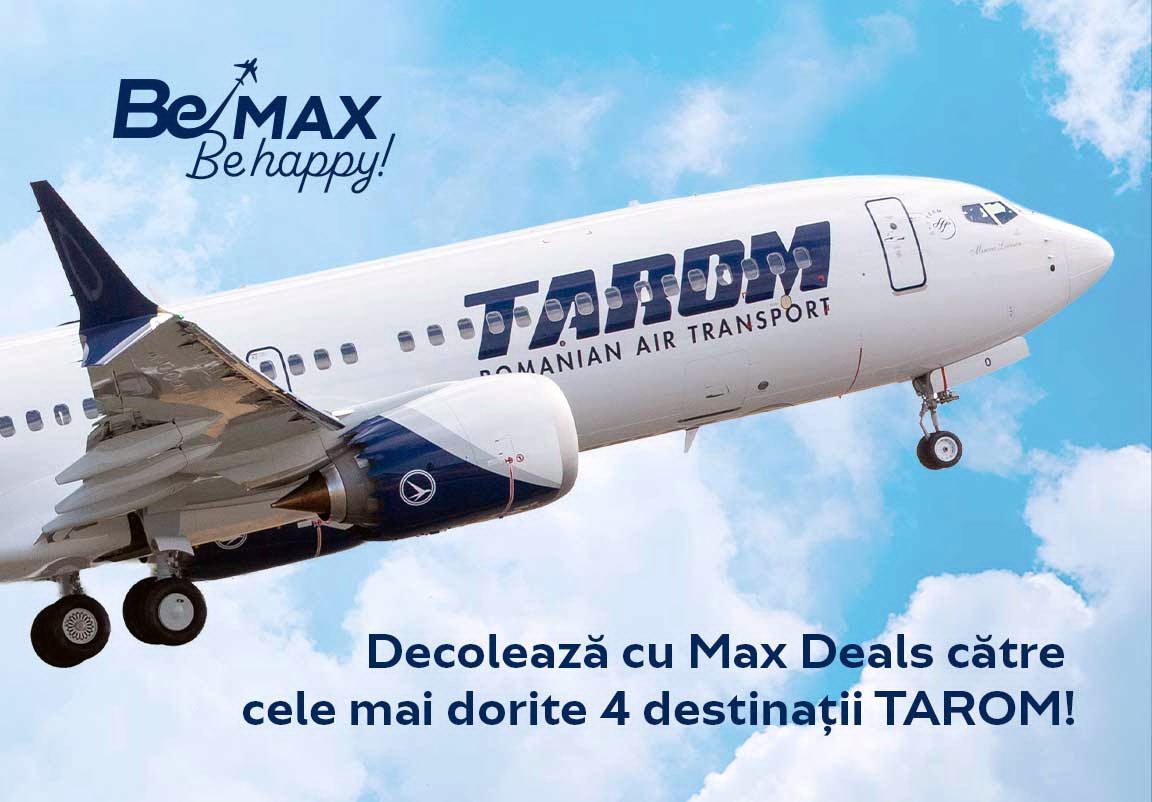 TAROM: ,,Descoperă o experiență MAX în zbor”